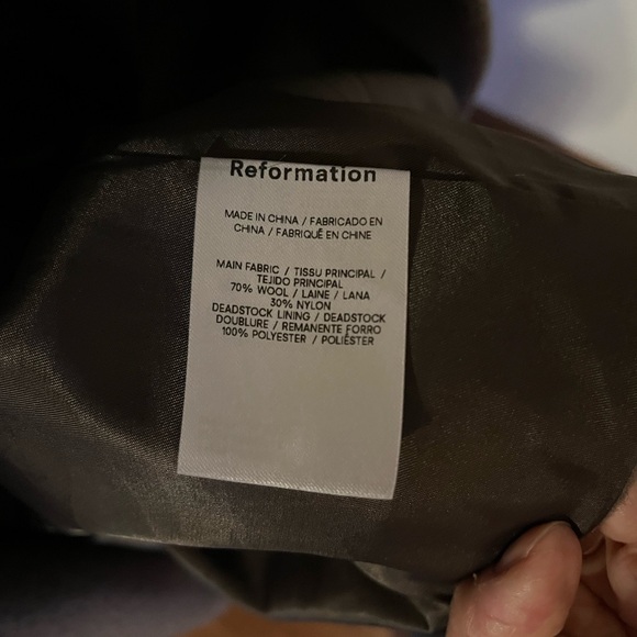 Reformation Kerri Wrap Coat Hedgerow Size Small - Picture 5 of 6
